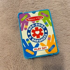 Melissa & Doug Blue Tin Boo-Boos & Bandages Play Set